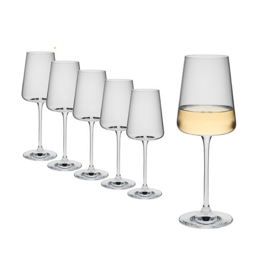 Rona Serie Mode Weißweingläser 360 ml 6er Set moderne Weingläser